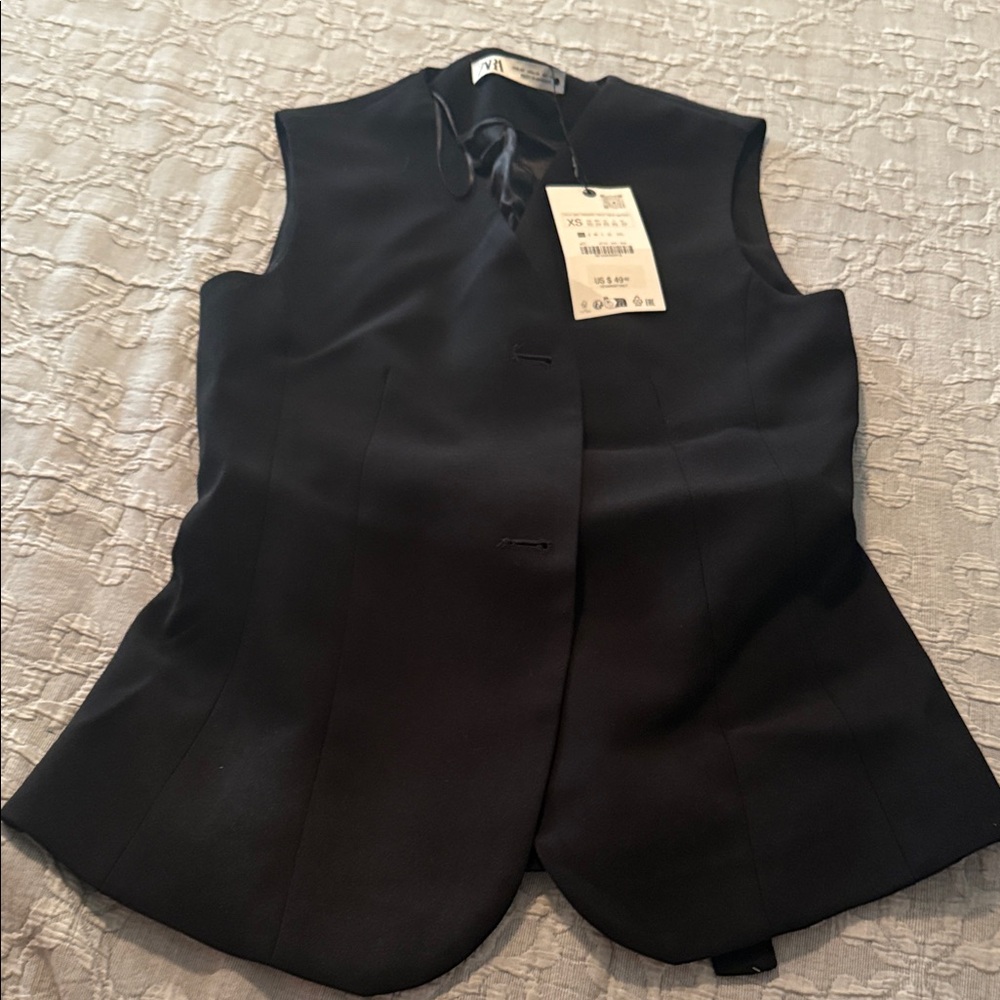 Zara Black Women's Vest